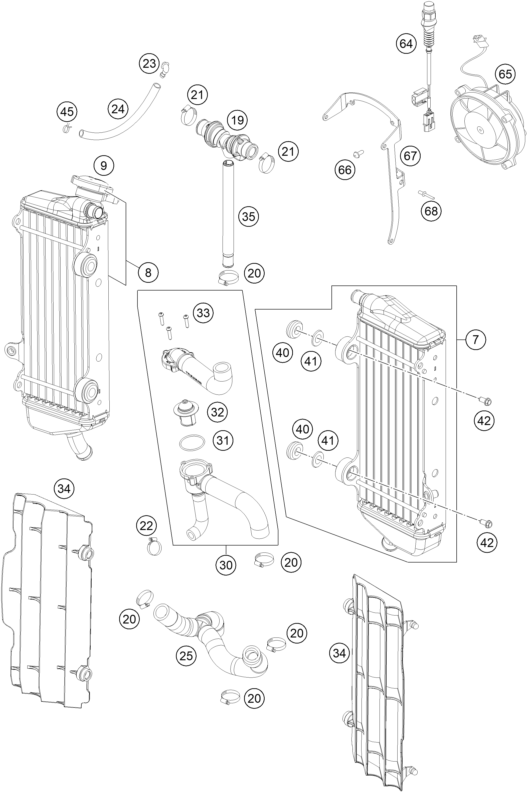 Explosionsgrafik KÜHLSYSTEM