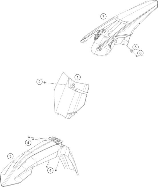 Explosionsgrafik MASKE, KOTFLÜGEL