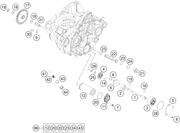 Explosionsgrafik SCHMIERSYSTEM
