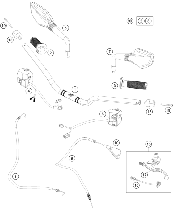 Explosionsgrafik LENKER, ARMATUREN