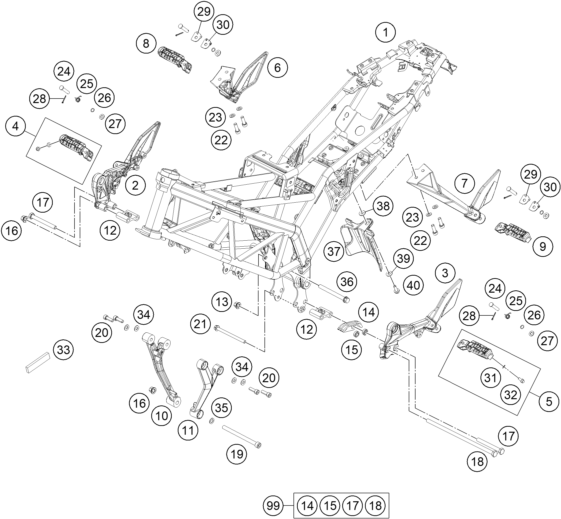 Explosionsgrafik RAHMEN