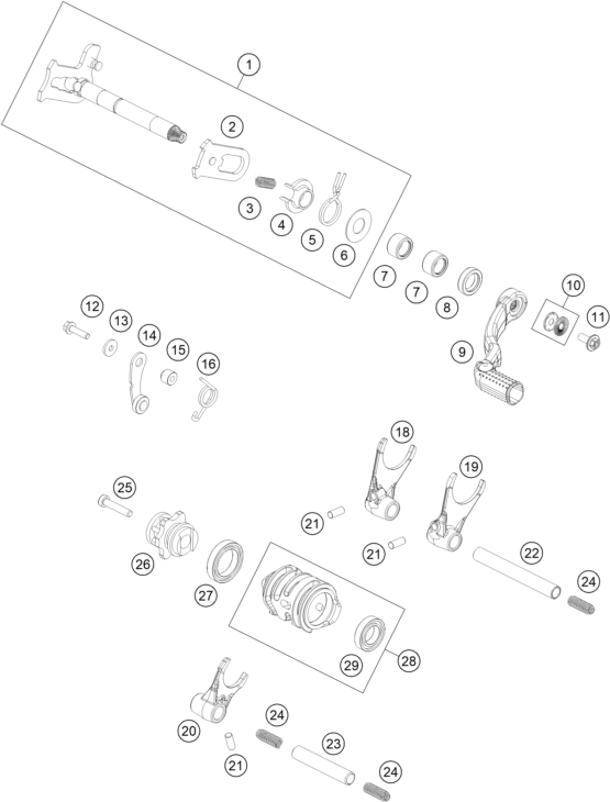 Explosionsgrafik SCHALTUNG