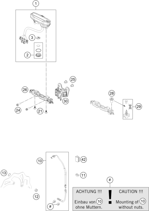 Explosionsgrafik INSTRUMENTE / SCHLOSSSYSTEM