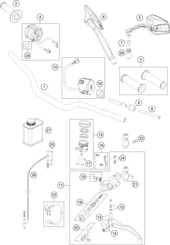Explosionsgrafik LENKER, ARMATUREN