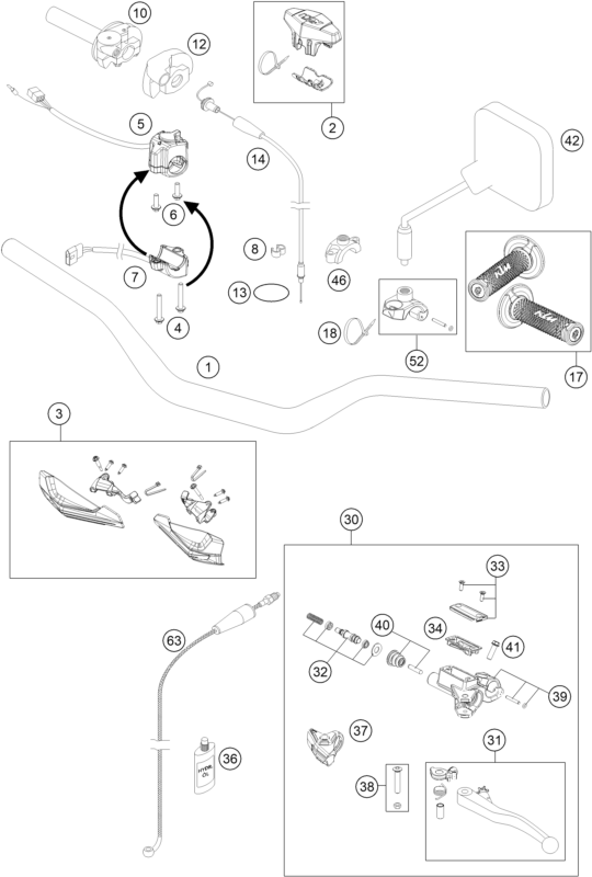 Explosionsgrafik LENKER, ARMATUREN