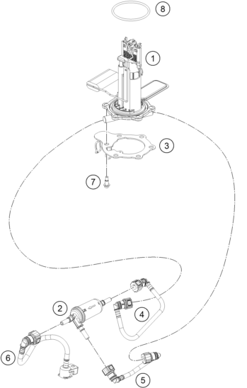 Explosionsgrafik KRAFTSTOFFPUMPE