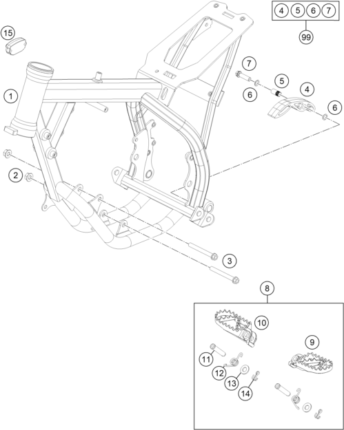Explosionsgrafik RAHMEN