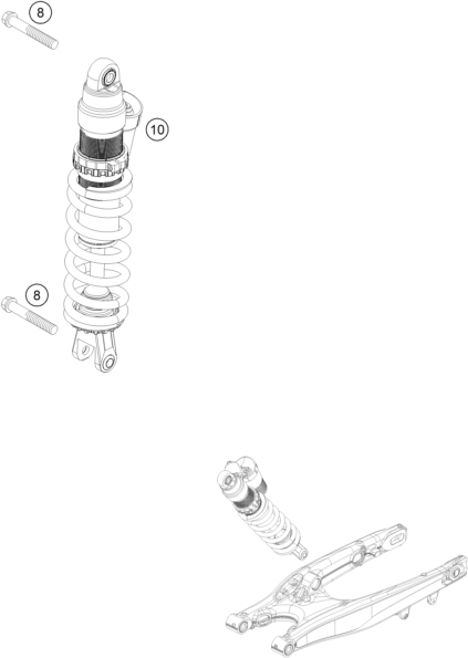 Explosionsgrafik FEDERBEIN