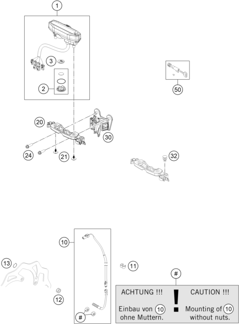 Explosionsgrafik INSTRUMENTE / SCHLOSSSYSTEM