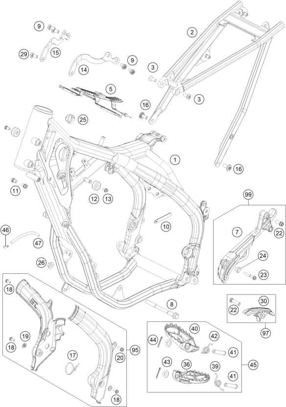 Explosionsgrafik RAHMEN