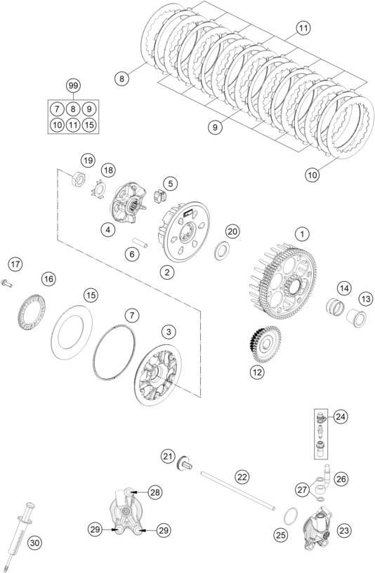 Explosionsgrafik KUPPLUNG