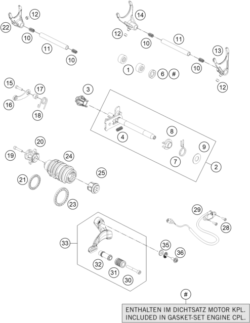 Explosionsgrafik SCHALTUNG