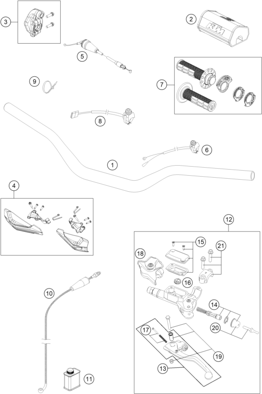 Explosionsgrafik LENKER, ARMATUREN