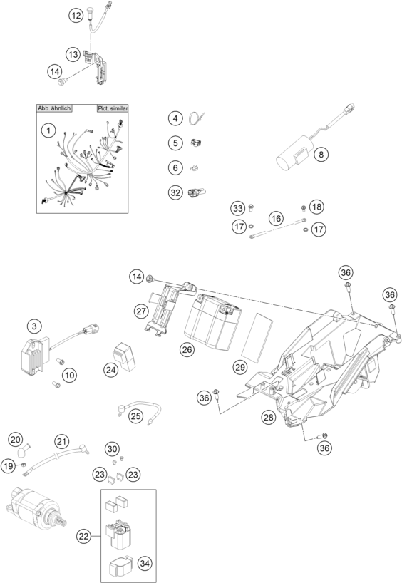 Explosionsgrafik KABELSTRANG