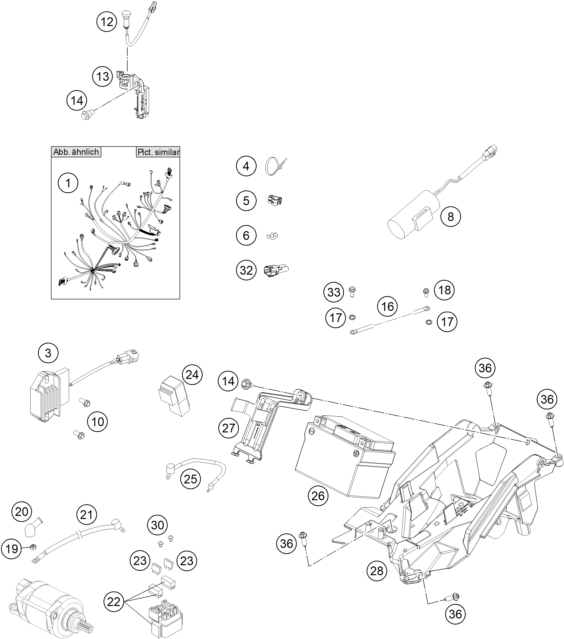 Explosionsgrafik KABELSTRANG
