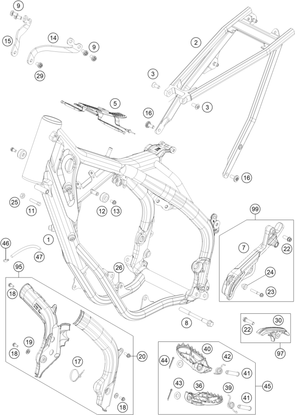 Explosionsgrafik RAHMEN