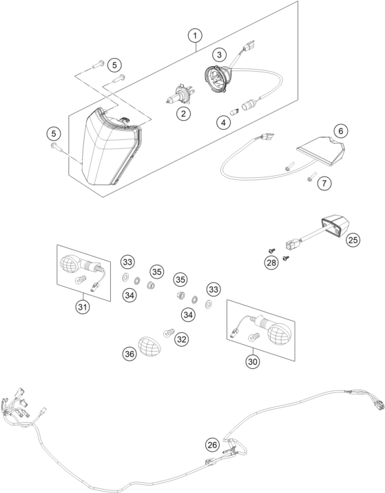 Explosionsgrafik LICHTANLAGE