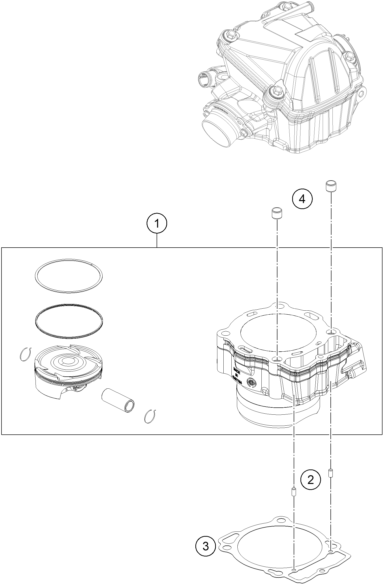 Explosionsgrafik ZYLINDER