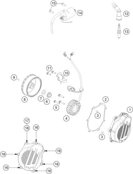 Explosionsgrafik ZÜNDANLAGE