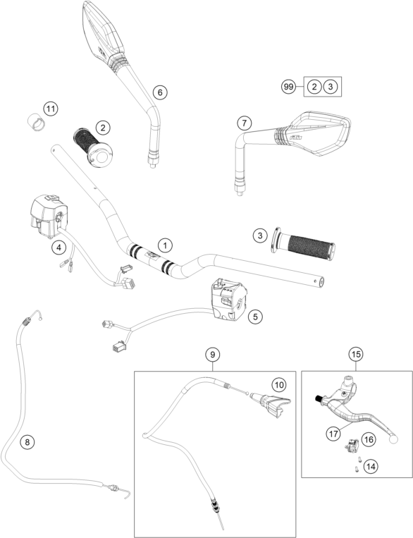 Explosionsgrafik LENKER, ARMATUREN