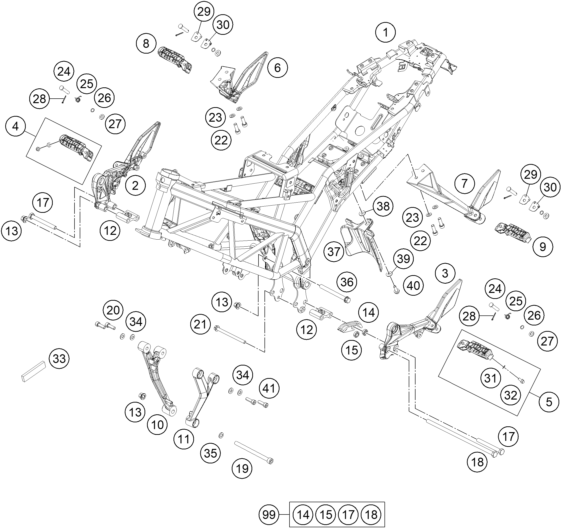 Explosionsgrafik RAHMEN