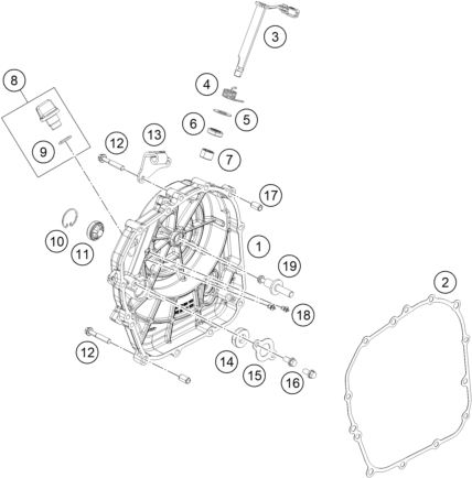 Explosionsgrafik KUPPLUNGSDECKEL