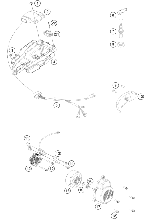 Explosionsgrafik ZÜNDANLAGE
