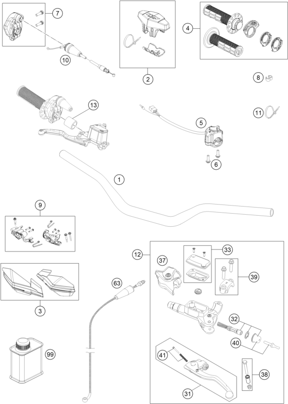 Explosionsgrafik LENKER, ARMATUREN