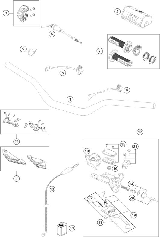 Explosionsgrafik LENKER, ARMATUREN