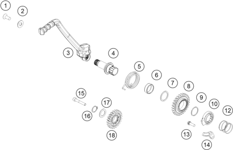 Explosionsgrafik KICKSTARTER