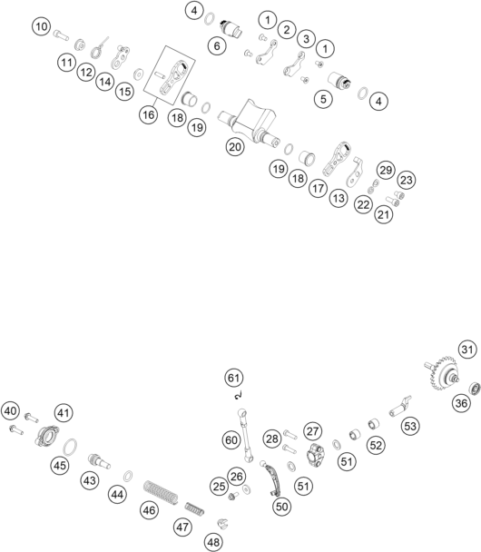 Explosionsgrafik AUSLASSSTEUERUNG