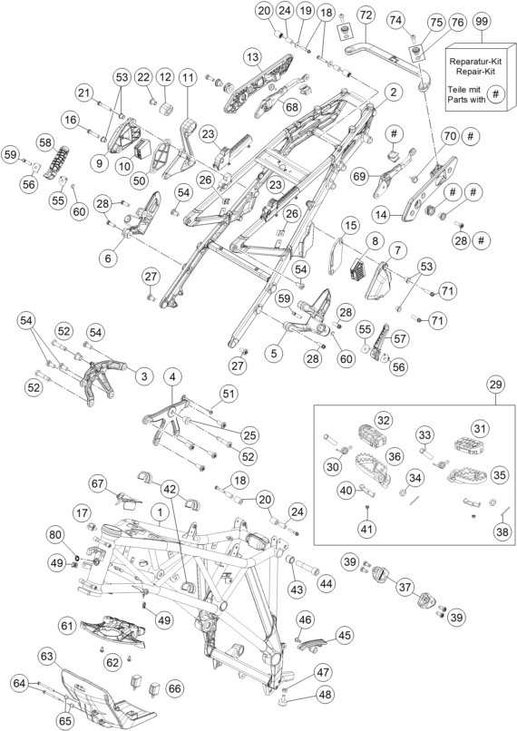 Explosionsgrafik RAHMEN