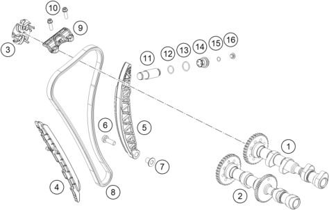 Explosionsgrafik STEUERTRIEB