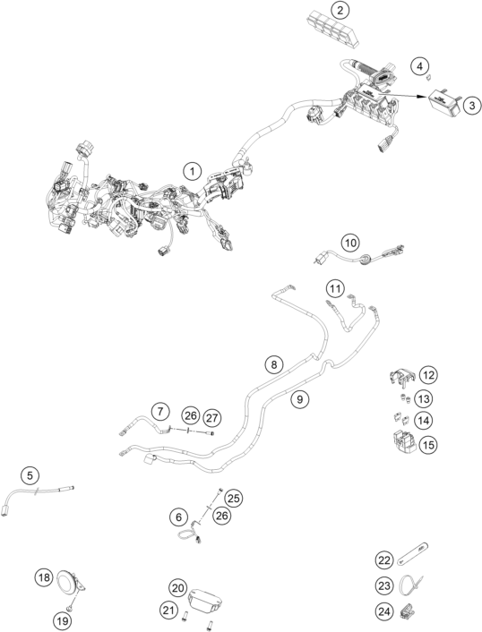 Explosionsgrafik KABELSTRANG
