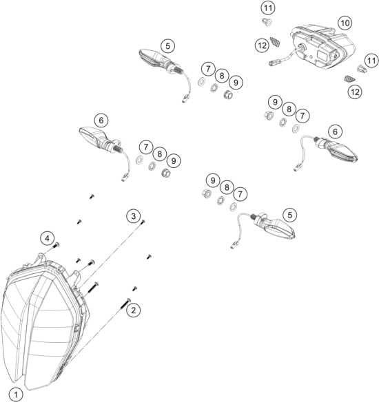 Explosionsgrafik LICHTANLAGE