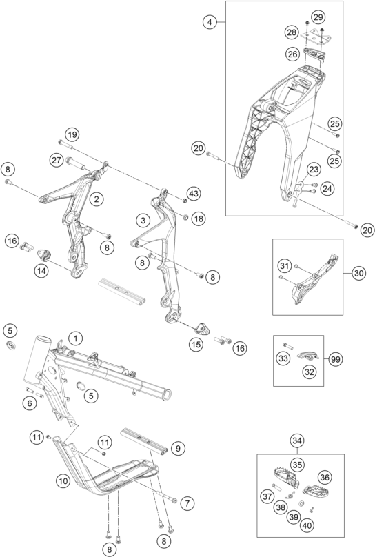 Explosionsgrafik RAHMEN