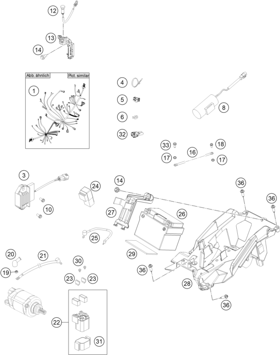 Explosionsgrafik KABELSTRANG