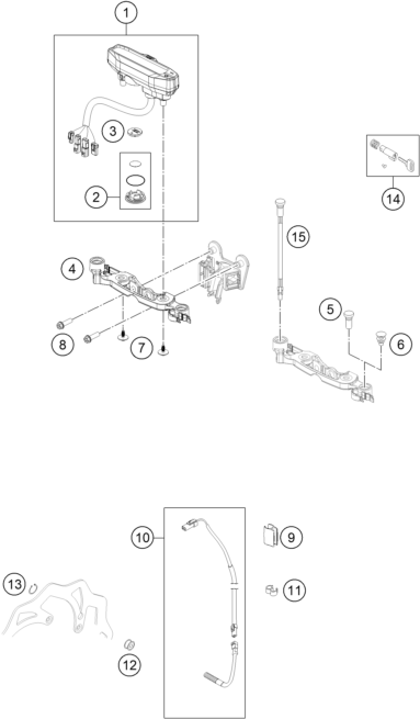 Explosionsgrafik INSTRUMENTE / SCHLOSSSYSTEM