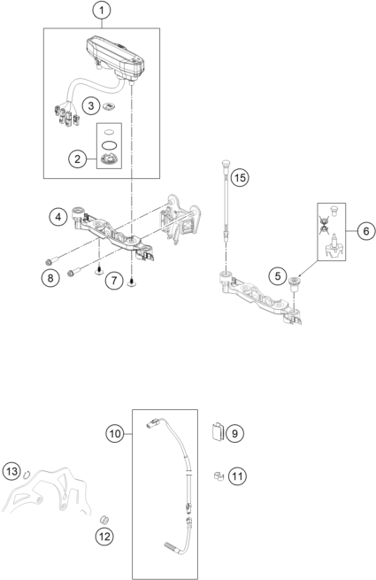 Explosionsgrafik INSTRUMENTE / SCHLOSSSYSTEM
