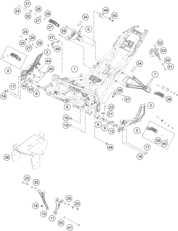 Explosionsgrafik RAHMEN