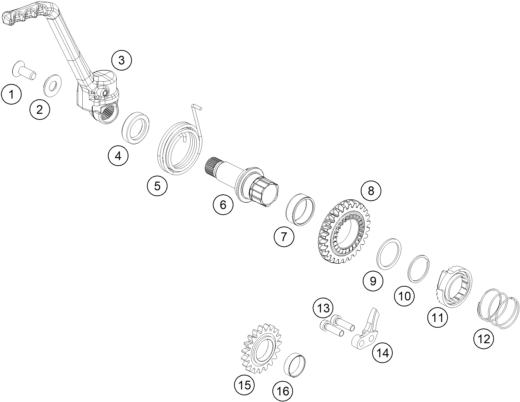Explosionsgrafik KICKSTARTER