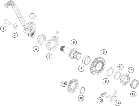 Explosionsgrafik KICKSTARTER