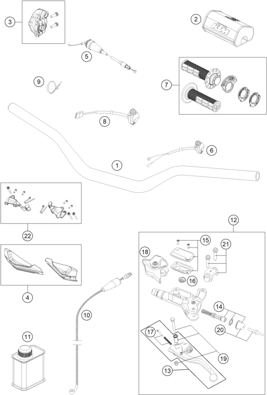 Explosionsgrafik LENKER, ARMATUREN