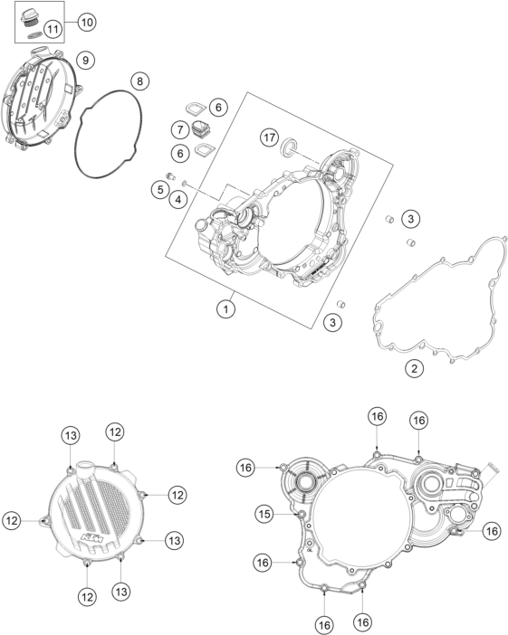 Explosionsgrafik KUPPLUNGSDECKEL