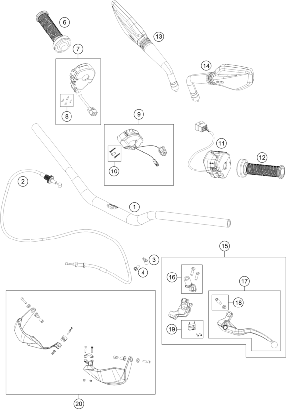Explosionsgrafik LENKER, ARMATUREN