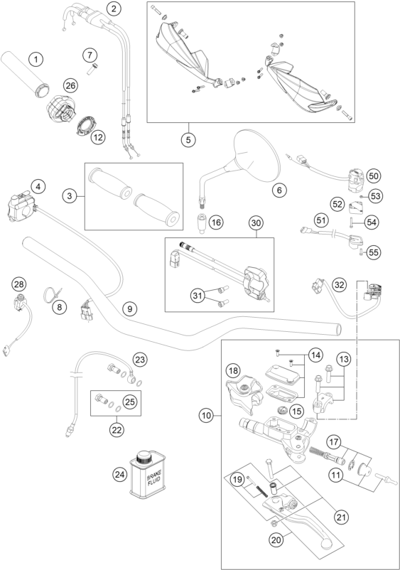 Explosionsgrafik LENKER, ARMATUREN