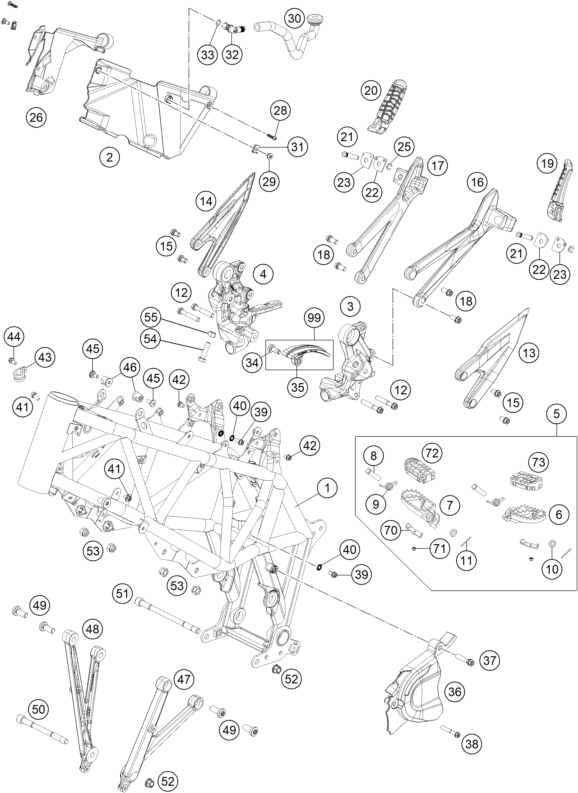 Explosionsgrafik RAHMEN