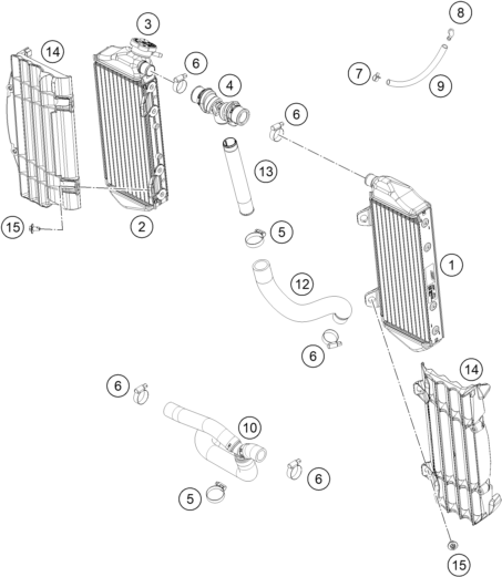 Explosionsgrafik KÜHLSYSTEM