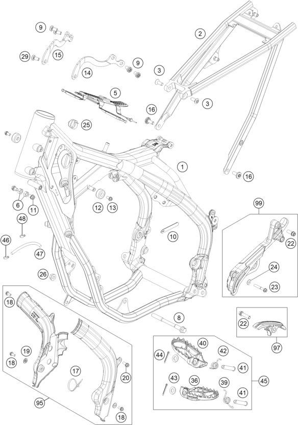 Explosionsgrafik RAHMEN