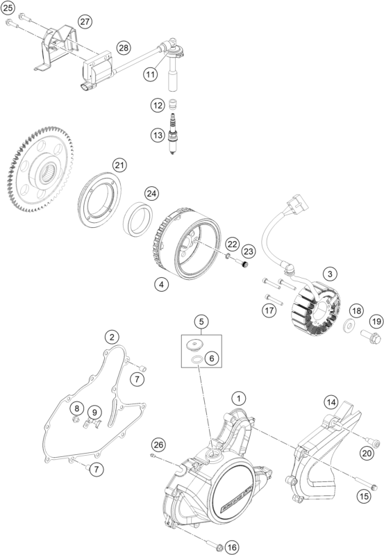 Explosionsgrafik ZÜNDANLAGE